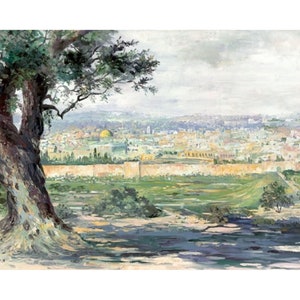 Amazing Modern Painting of Jerusalem Landscape