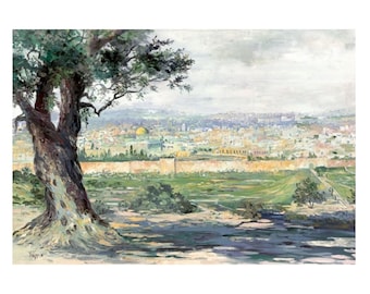 Amazing Modern Painting of Jerusalem Landscape