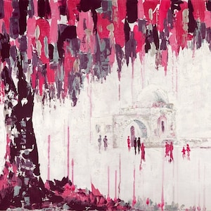 Modern Original Painting of Rachel&#39;s Tomb (Kever Rochel)