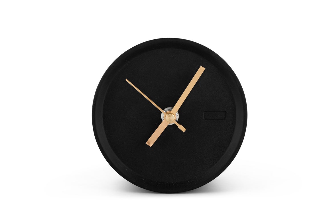 Unique Modern Concrete Desk Clock Etsy