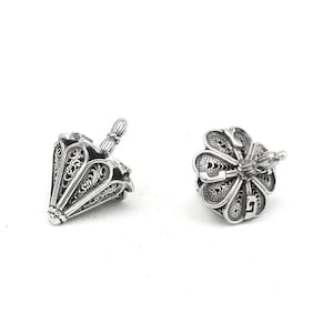 Kleine Traditionelle Chanukka Dreidel Teardrop Form