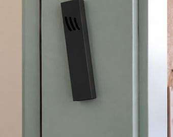 Black Concrete Mezuzah | Black Shin Mezuzah | Modern Mezuzah Case | 10cm Scroll Holder | Jewish Door Mezuzah | Housewarming Gift