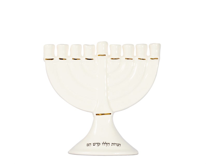 Hanukkah Ceramic blessing menorahs menorahs to illuminate Etsy