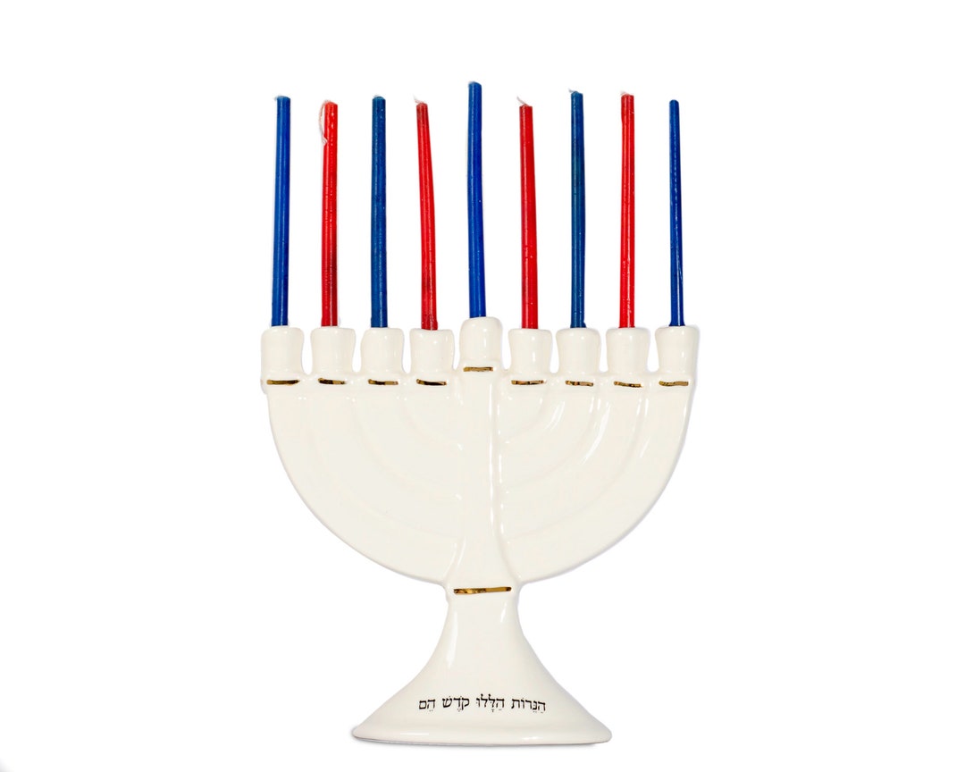 Hanukkah Ceramic Blessing Menorahs, Menorahs to Illuminate Chanukah, to
