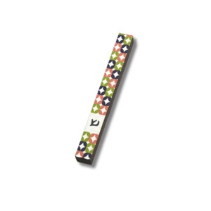 Green and Pink Stars Mezuzah Case, Abstract Unique Mezuzah Case, Modern Mezuzah, Outside Mezuzah Case, Israeli Judaica