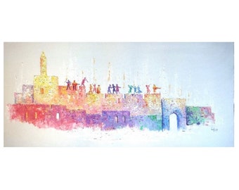 Stunning Original Painting of Jerusalem