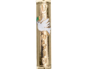 Peace Dove Mezuzah, Jewish symbol judaica, Handmade Mezuzah case, Jewish Housewarming gift, jewish home blessing