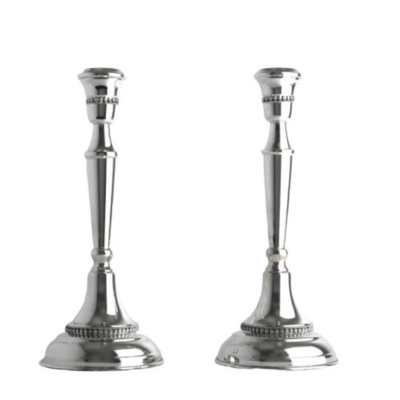 Sterling silver hotsell shabbat candlesticks