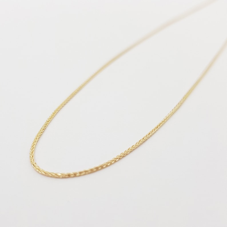 0.85 mm thick Beautiful 20/'/' Classic 14K Gold Thin Chain