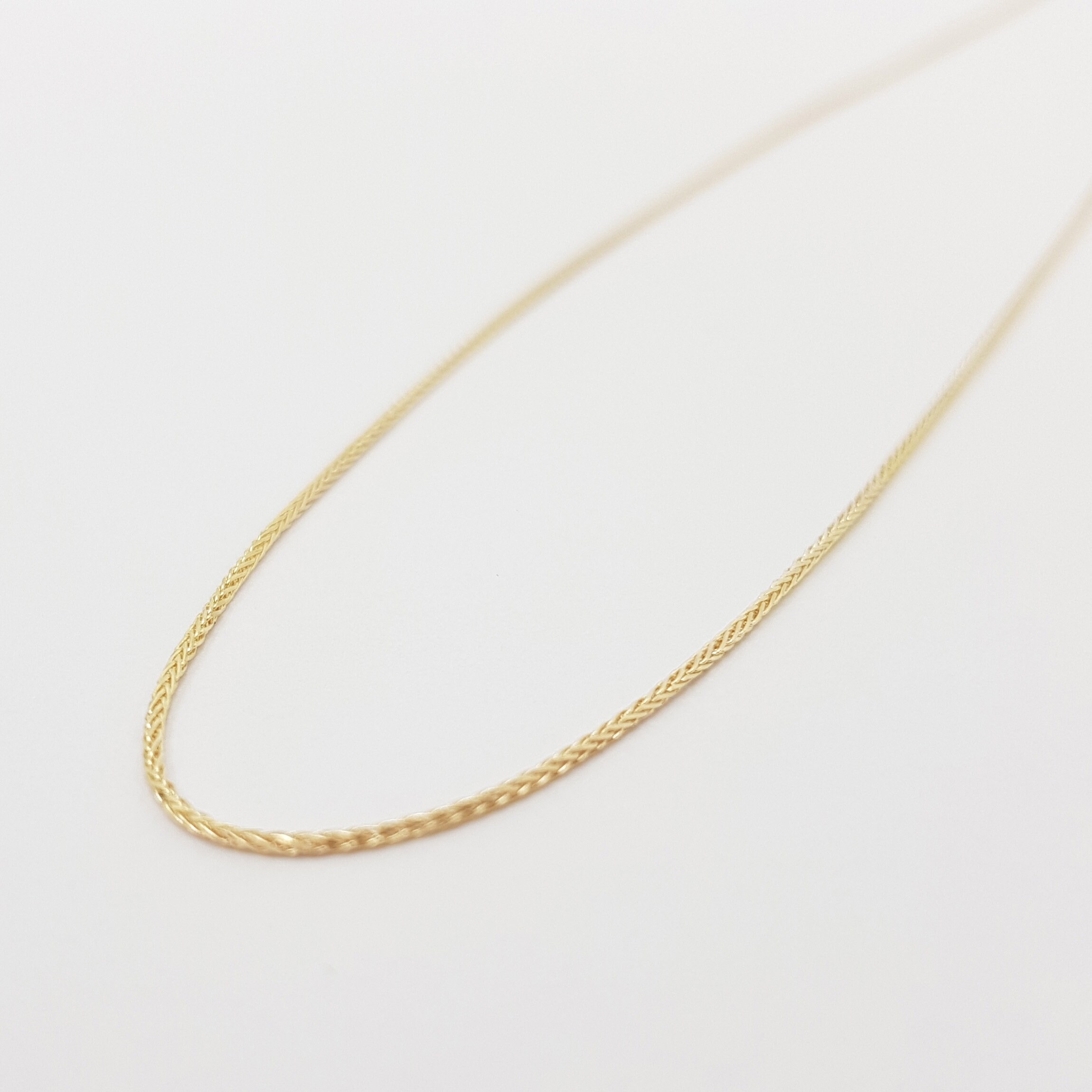 Classic 18 Wheat Necklace 14k Gold Thin Chain 0 85 Etsy Classic 18 Wheat Necklace 14k Gold Thin Chain 0 85 Etsy
