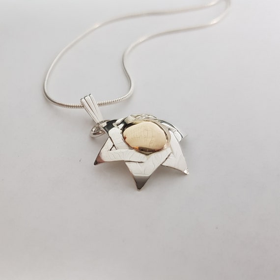 Six point star online necklace