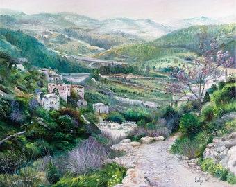 Art Décor Jerusalem Lifta Village – Rolled Canvas Print