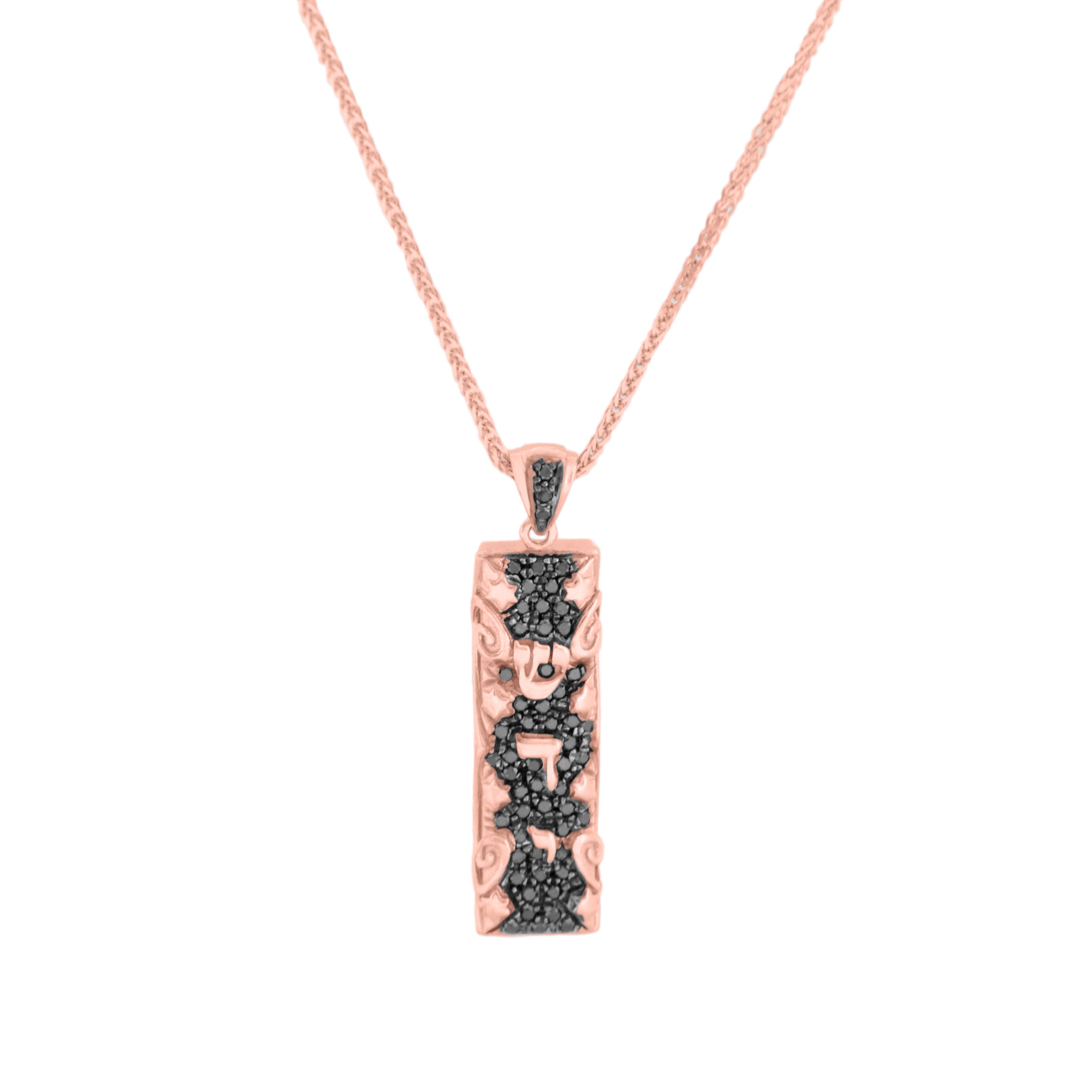 Art Deco Lavaliére met Onyx en Marcasiet - 900 Argent - Collier