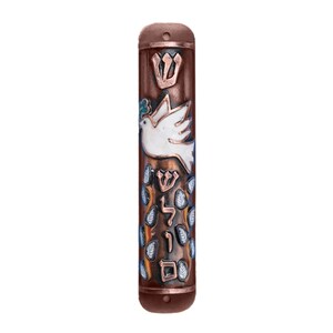 Peace Dove Mezuzah, Jewish symbol judaica, Handmade Mezuzah case, Jewish Housewarming gift, jewish home blessing