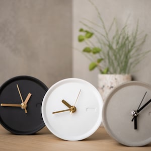 Unique Modern Concrete Desk Clock