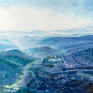 Jerusalem in The Colors of The Sky - Israeli Art Gift