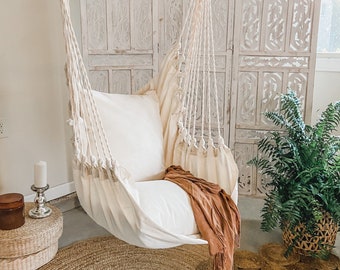 Hammock Swing Chair, Indoor swing chair, Hanging Chair, Bedroom hammock, Kids Teen Bedroom Swing, Indoor hammock chair, Swinging chair