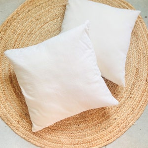 White Pillow Cover, Cotton Canvas Pillow, White Accent Pillow, Hammock pillow cushion, Cream Ivory pillow cover, Decorative Throw Pillow