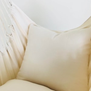 white pillow for hammock chair