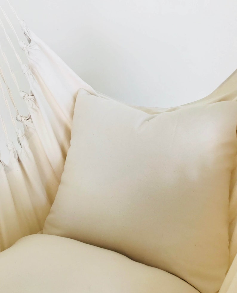 white pillow for hammock chair
