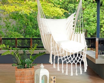 Buy Macrame Hanging Chair, Hammock Chair, Macrame Hammock Swing