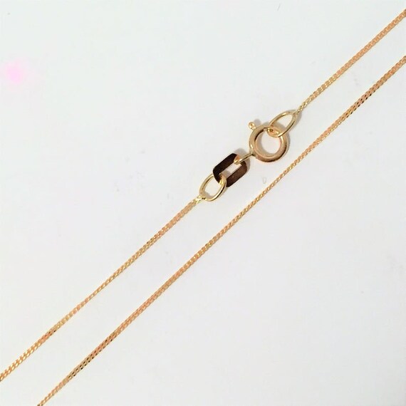 18k Gold Chain Necklace Made In Italy Italian Made Gold Etsy