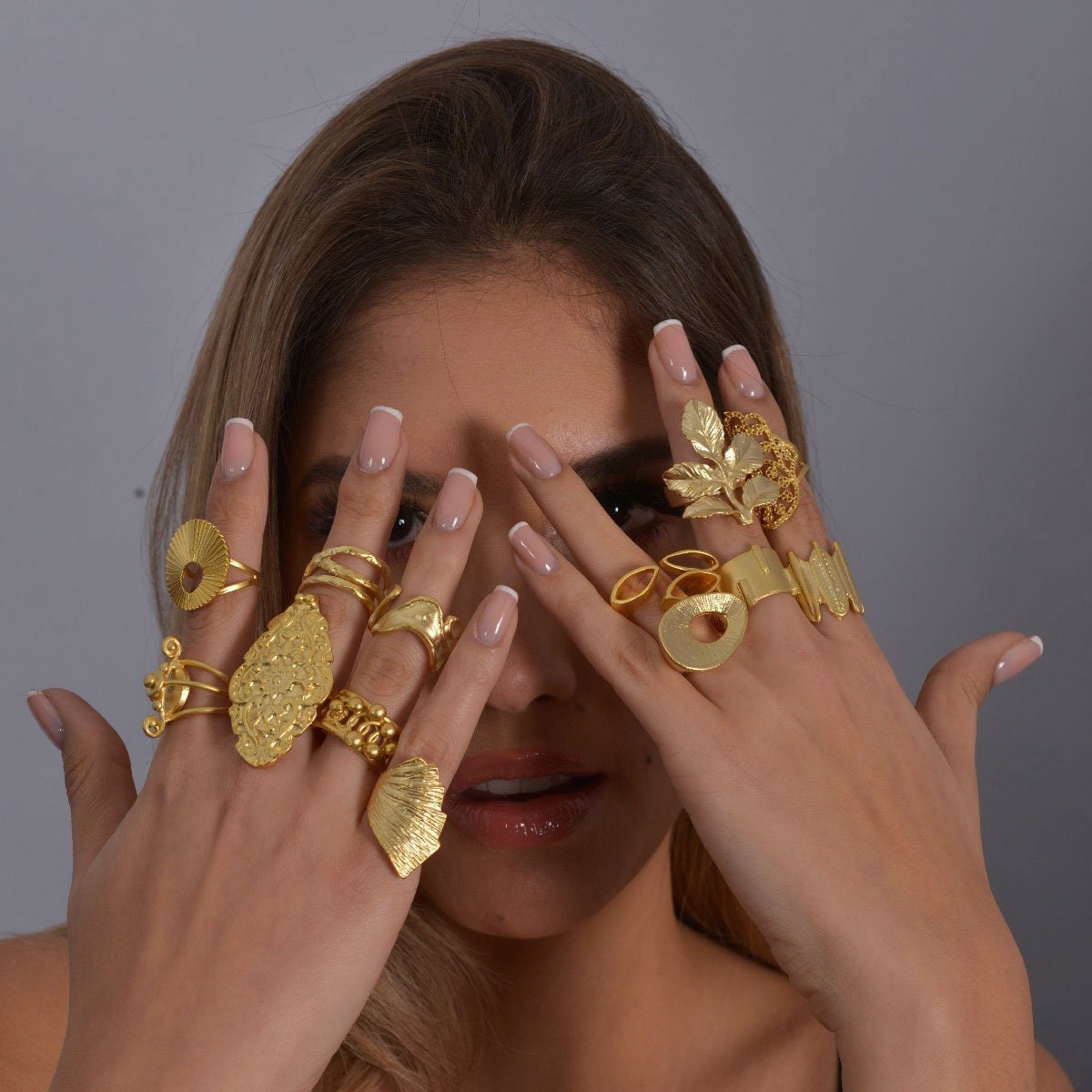 Big on sale gold ring