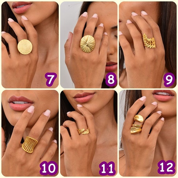 Gold ring shop stylish design