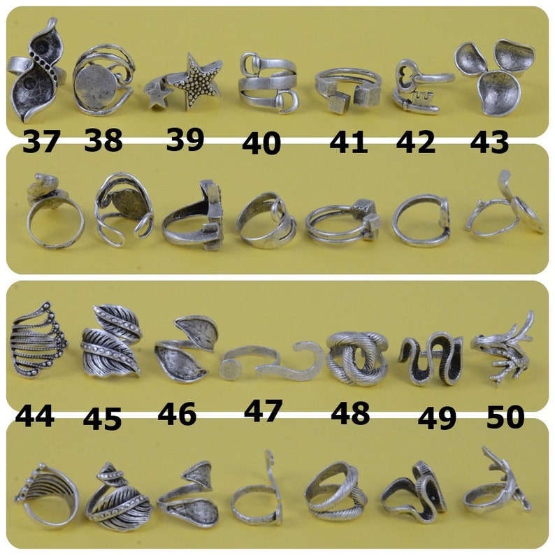 Adjustable Boho Ring Wide Band Ring Boho Silver Ring Silver | Etsy