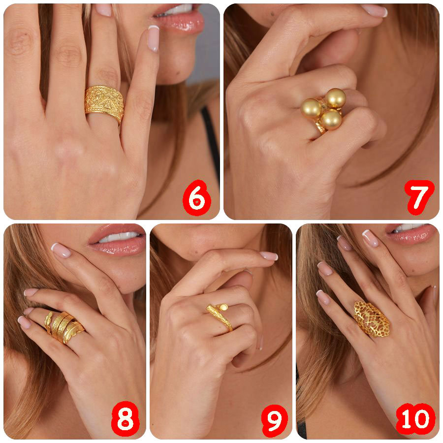 Amazon.com: GDCOIN Gold Ring for Women 14K Gold Plated
