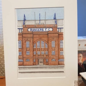 A4 colour print of Ibrox