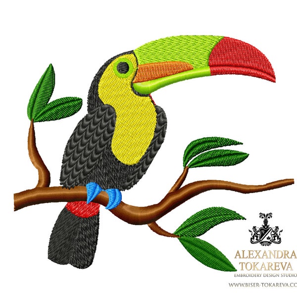 Machine embroidery design “TOUCAN”