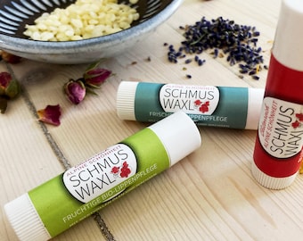 Bio "SchmusWaxl" · Bio Lippenbalsam · handgemacht · 100% Natürlich · Organic · Mit Ringelblume, Melisse, Sanddornfruchtfleischöl · Pflegend