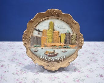 ヴィンテージ お土産 金属灰皿 - シンガポール - Etsy 日本
