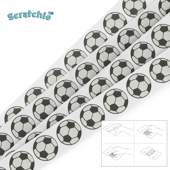1 Inch Scratchie\u2122 Scratch Stickers 25mm 50 Pack