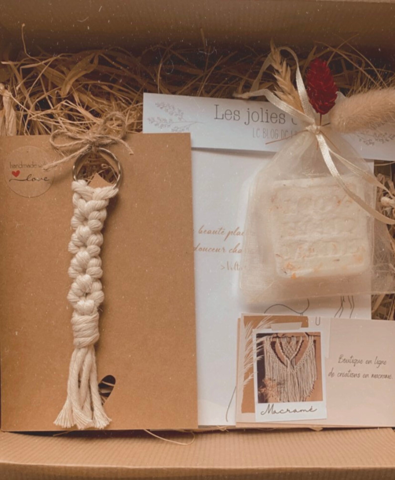 Macrame box / gift box / gift idea / fragrant fondant / Etsy