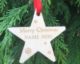 Personalised Christmas Tree Decoration
