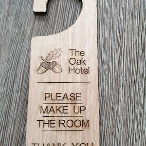 Hotel Business Door Hanger-Please do not Disturb+ Name + Logo