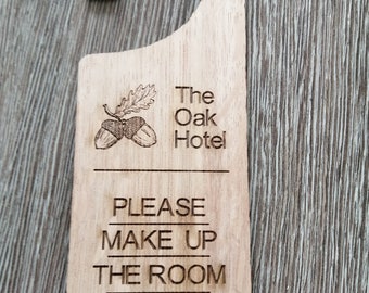 Hotel Business Door Hanger-Please do not Disturb+ Name + Logo