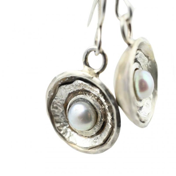 Perlen-Ohrringe 925er Silber