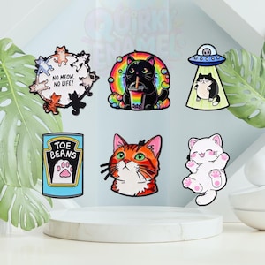 No Meow, No Life Collection | Feline Meme & Vibe Pins