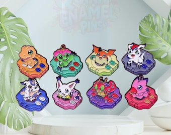 The Digi-Destined Collection | Retro 90s Anime Enamel Pins