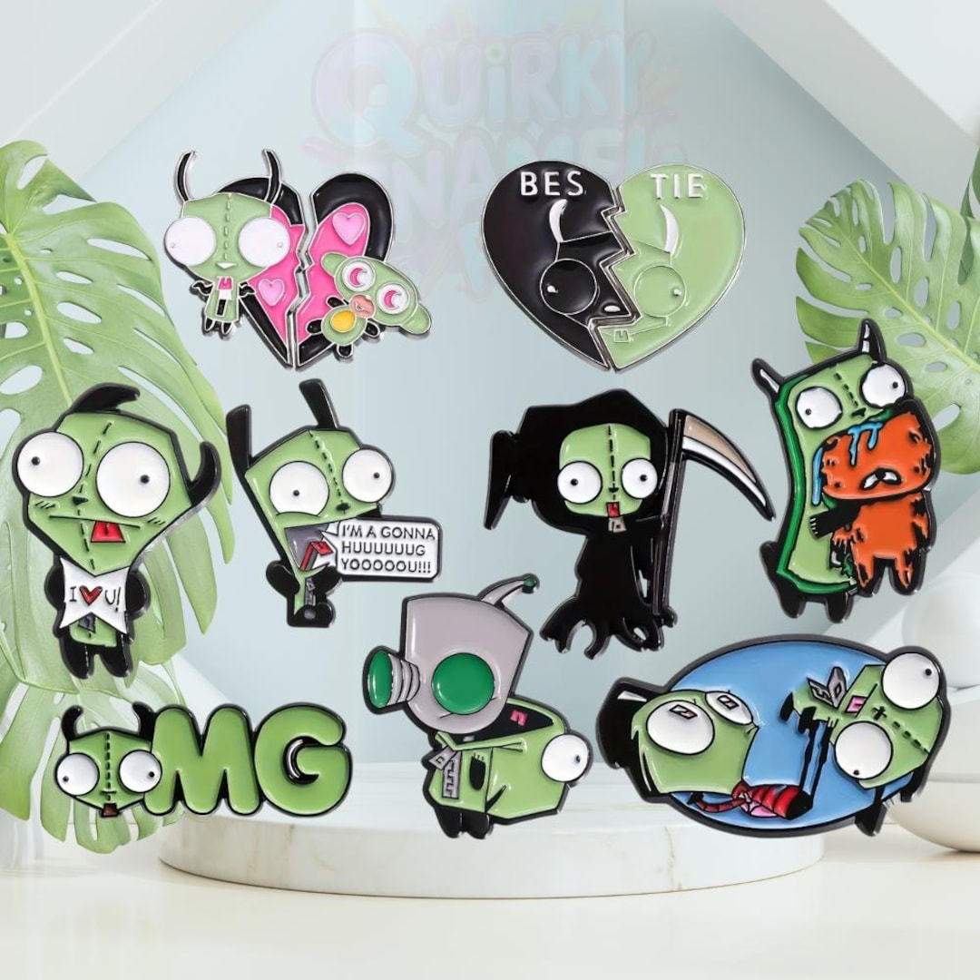 Sing the Doom Song! | an Invader Zim and Gir Pin Collection - Etsy