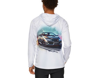 Honda Civic Type R Convertible Men's Sports Warmup Hoodie (AOP)