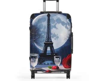 Collection #2 Eiffel Tower Paris France Timeless Winter Rose Suitcase