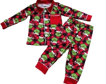 2t grinch pajamas