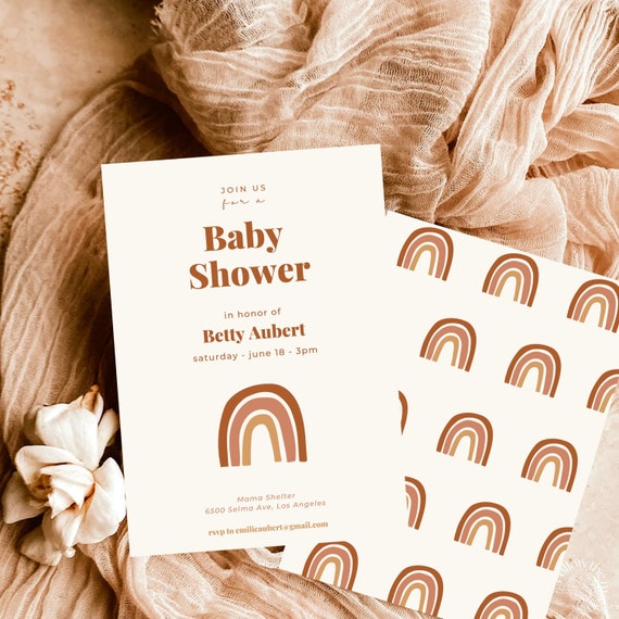 Template D'invitation De Baby Shower En Français Et Etsy