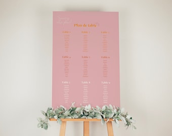 Wedding table plan: June collection - template to modify