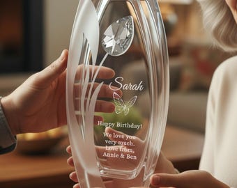 DIAMANTE Swarovski Crystal Vase 