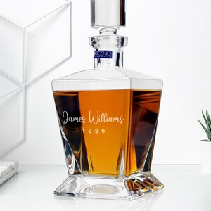 Whiskey Lover Gifts for Him - Personalized Whiskey Decanter | Birthday Gifts for Men | Gift for Husband | Anniversary Gift for Boyfriend